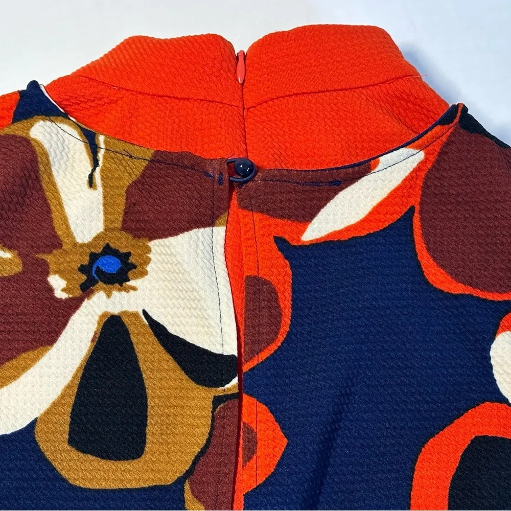 Retro Dress ECI New York‎ Floral Vintage Dress Fall Dress M - Picture 5 of 10